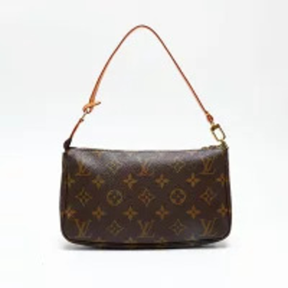 Louis Vuitton Monogram Pochette Accessoires Handbag Brown - Picture 3 of 12